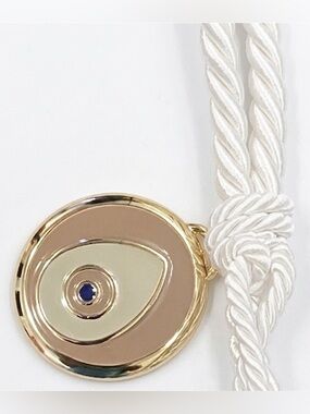 NWT Evil Eye Gold Beige Gouri Hanging Pendant